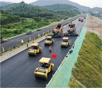 紫惠高速預(yù)計(jì)年底通車,路面工程已完成80%